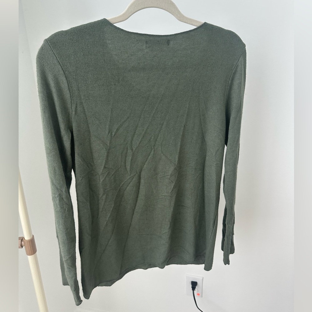 Olive Green Women's Long Sleeve Top